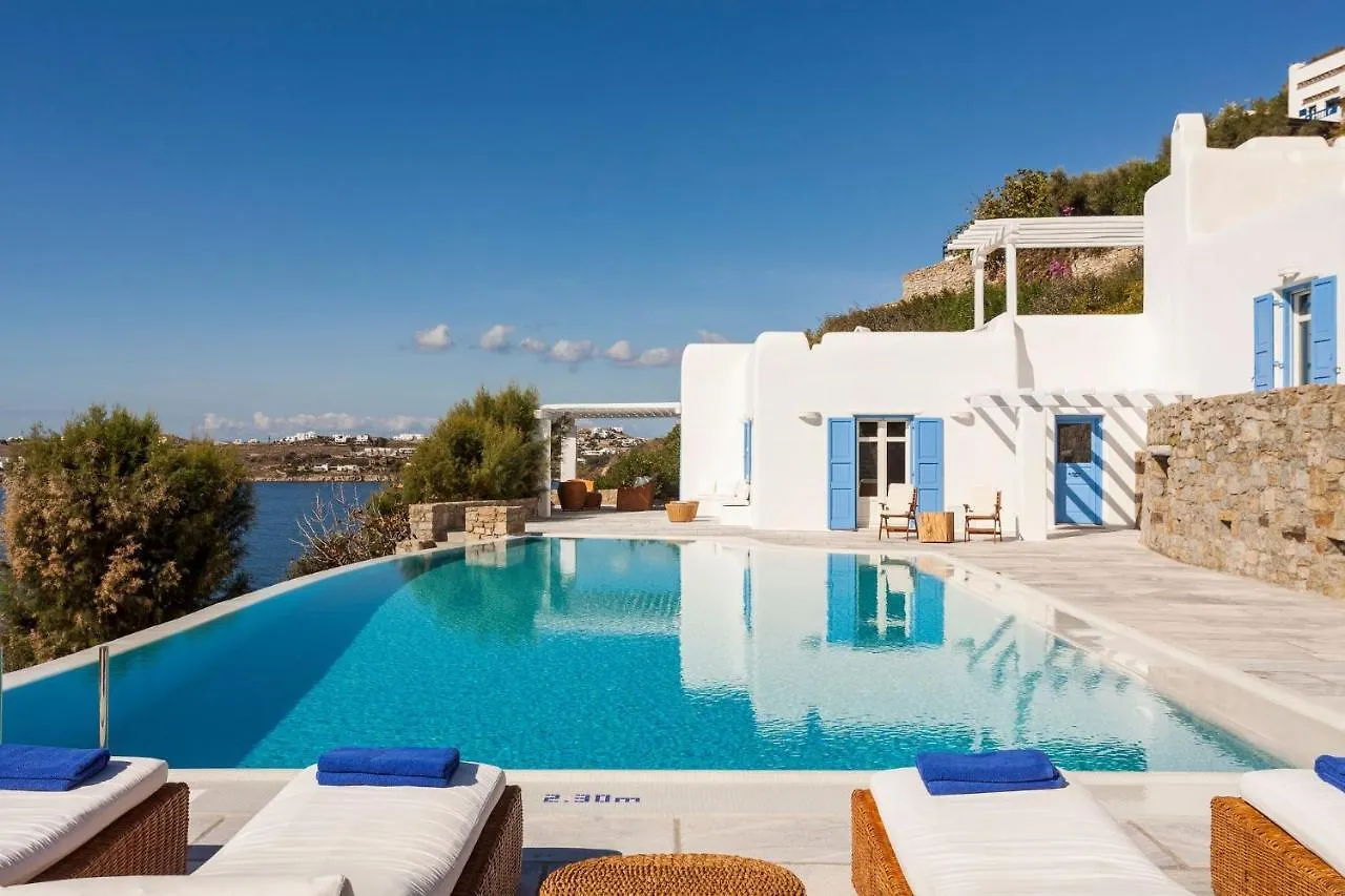 Excellent Mykonos Villa Villa Psarrou Delta 5 Bedrooms Stunning Sea Views Psarrou Mykonos Town Greece