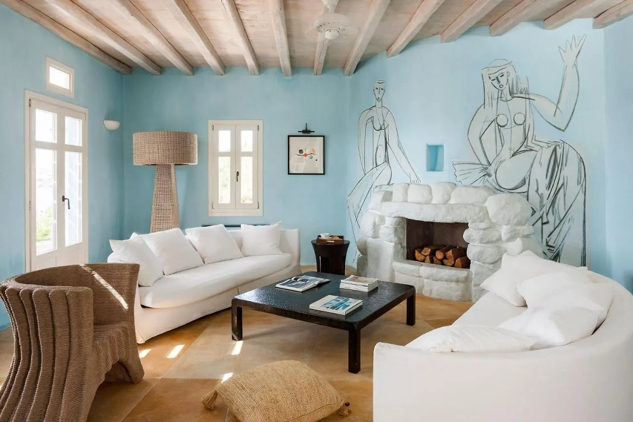 Excellent Mykonos Villa Villa Psarrou Delta 5 Bedrooms Stunning Sea Views Psarrou Mykonos Town Grekland