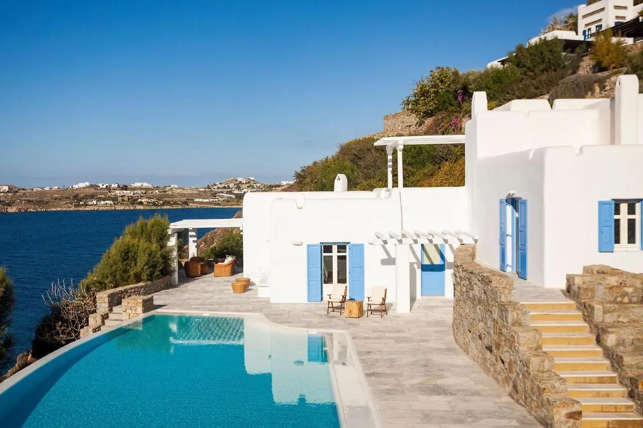 Excellent Mykonos Villa Villa Psarrou Delta 5 Bedrooms Stunning Sea Views Psarrou Mykonos Town Grekland