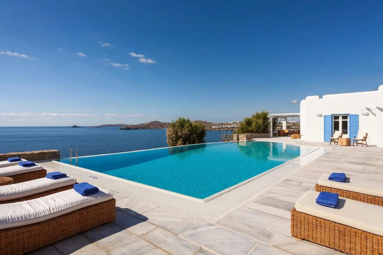 Excellent Mykonos Villa Villa Psarrou Delta 5 Bedrooms Stunning Sea Views Psarrou Mykonos Town
