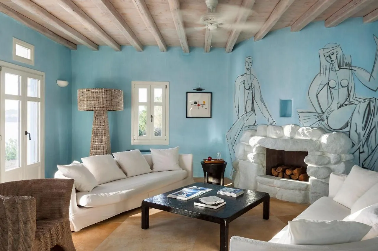 Excellent Mykonos Villa Villa Psarrou Delta 5 Bedrooms Stunning Sea Views Psarrou Mykonos Town