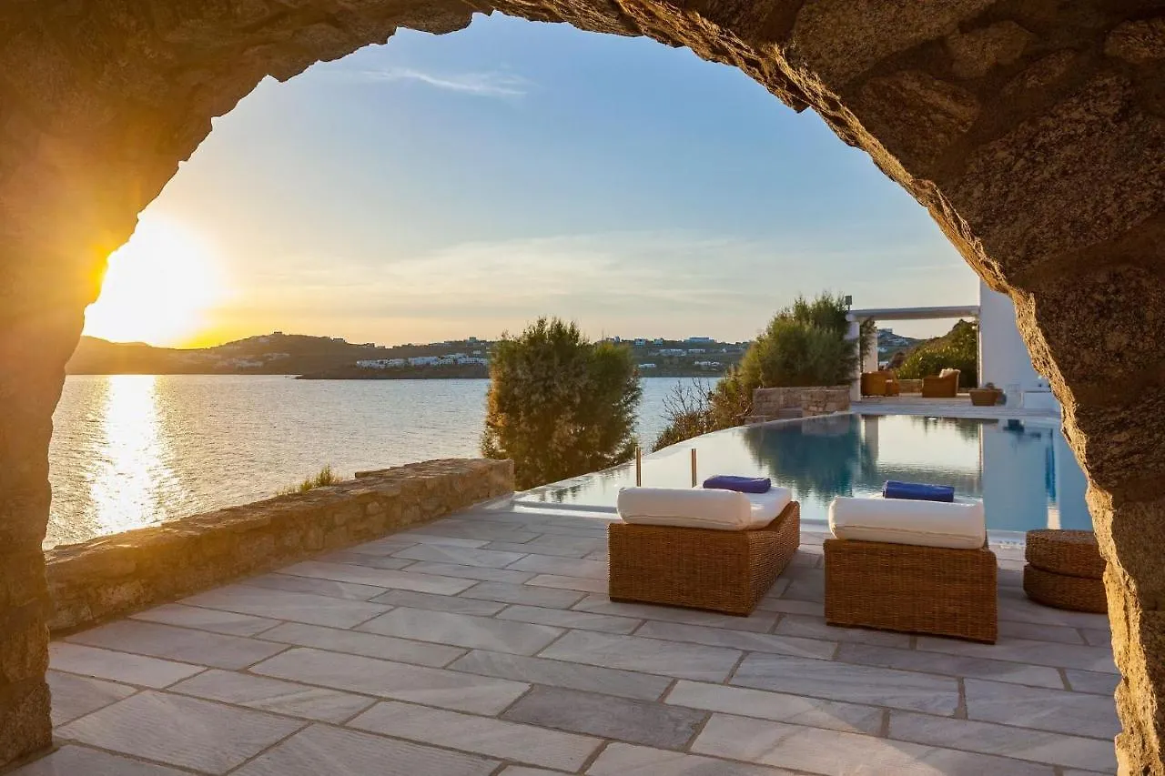 Excellent Mykonos Villa Villa Psarrou Delta 5 Bedrooms Stunning Sea Views Psarrou Mykonos Town