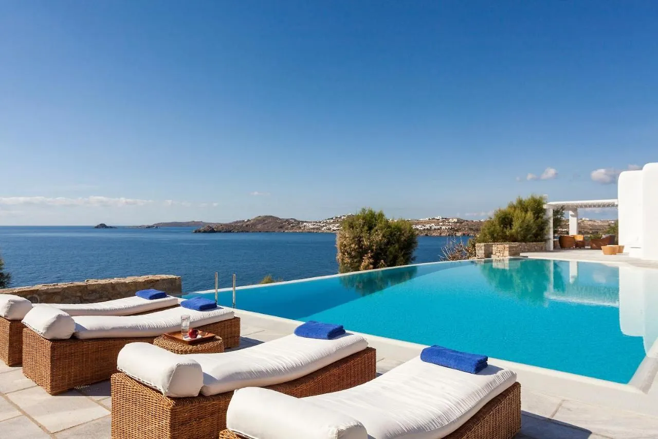 Excellent Mykonos Villa Villa Psarrou Delta 5 Bedrooms Stunning Sea Views Psarrou Mykonos Town 그리스
