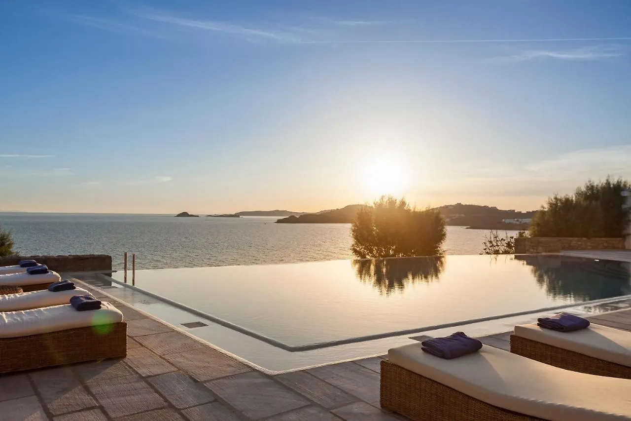 Excellent Mykonos Villa Villa Psarrou Delta 5 Bedrooms Stunning Sea Views Psarrou Mykonos Town