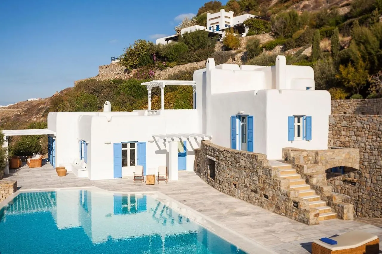 Excellent Mykonos Villa Villa Psarrou Delta 5 Bedrooms Stunning Sea Views Psarrou Mykonos Town Grekland