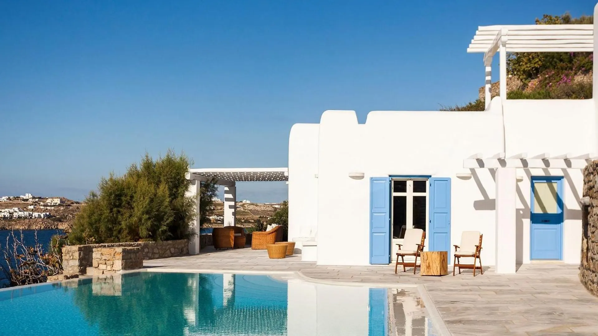 Excellent Mykonos Villa Villa Psarrou Delta 5 Bedrooms Stunning Sea Views Psarrou Mykonos Town