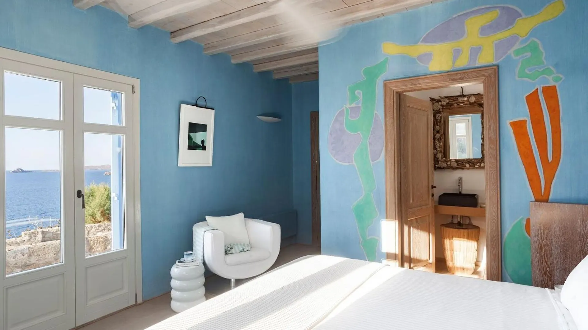 Excellent Mykonos Villa Villa Psarrou Delta 5 Bedrooms Stunning Sea Views Psarrou Mykonos Town