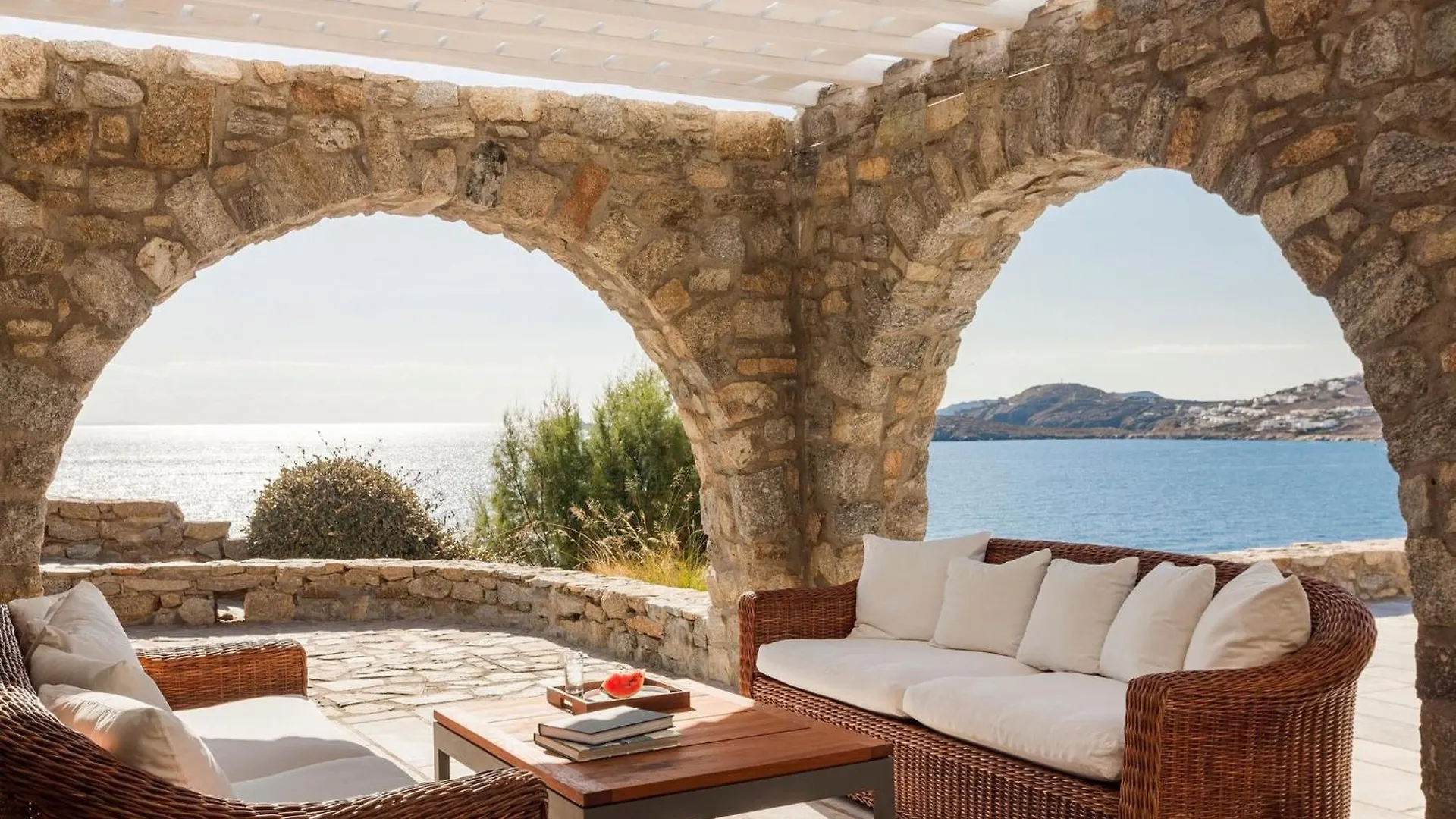 Excellent Mykonos Villa Villa Psarrou Delta 5 Bedrooms Stunning Sea Views Psarrou Mykonos Town