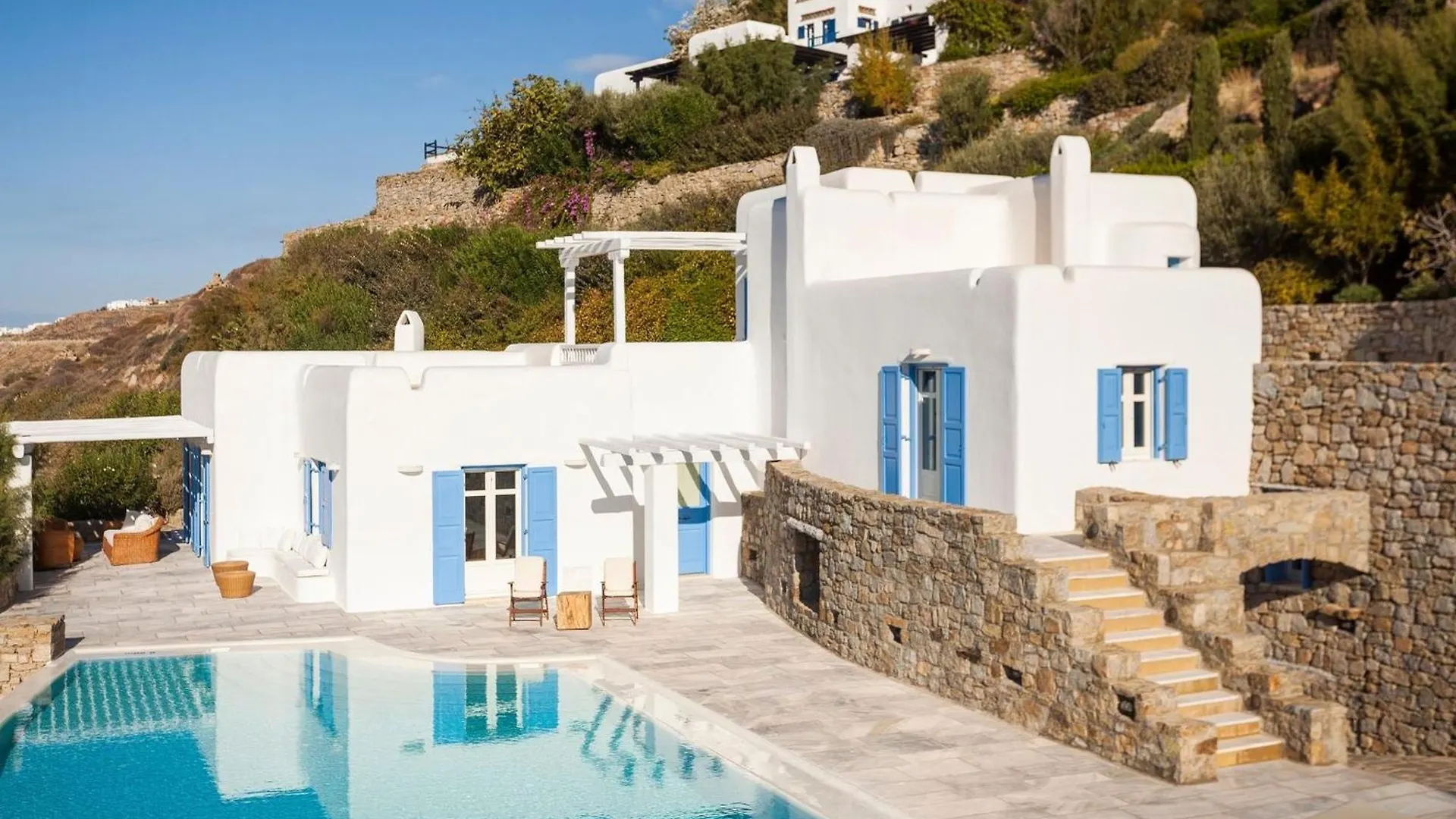 Excellent Mykonos Villa Villa Psarrou Delta 5 Bedrooms Stunning Sea Views Psarrou Mykonos Town